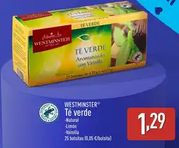 ALDI WESTMINSTER® Té verde oferta