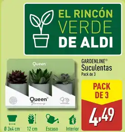 ALDI GARDENLINE® Suculentas oferta