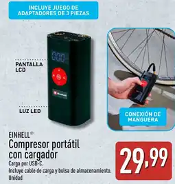 ALDI EINHELL® Compresor portátil con cargador oferta