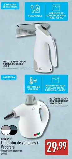 ALDI AMBIANOⓇ Limpiador de ventanas / Vaporera oferta