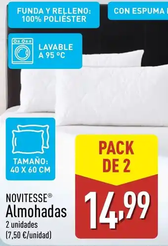 ALDI NOVITESSEⓇ Almohadas oferta