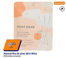 Action Mascarilla de pies Skin Bliss oferta