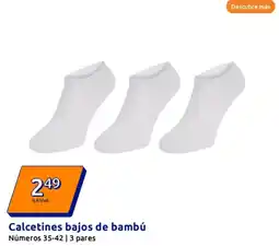 Action Calcetines bajos de bambú oferta