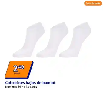 Action Calcetines bajos de bambú oferta