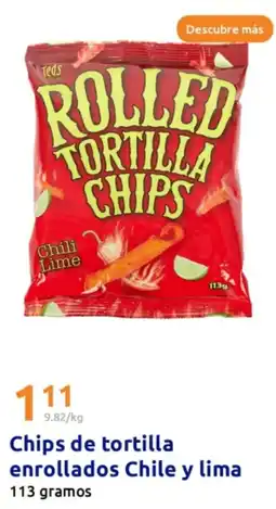 Action Chips de tortilla enrollados Chile y lima oferta