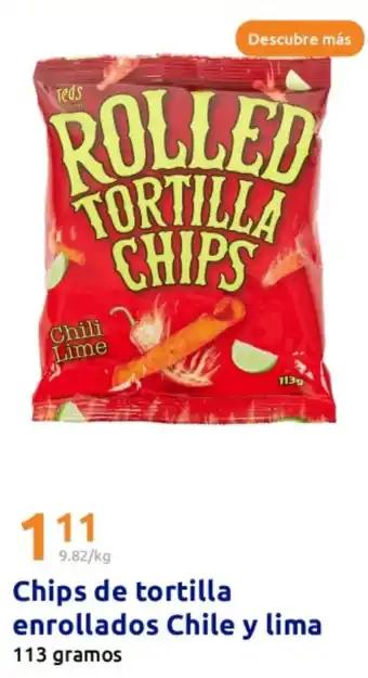 Action Chips de tortilla enrollados Chile y lima oferta