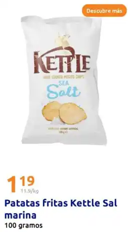 Action KETTLE Patatas fritas Sal marina oferta