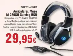 Hiper FROIZ Auriculares Muse M-230GH Gaming RGB oferta