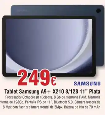 Hiper FROIZ SAMSUNG Tablet Samsung A9+ X210 8/128 11" Plata oferta