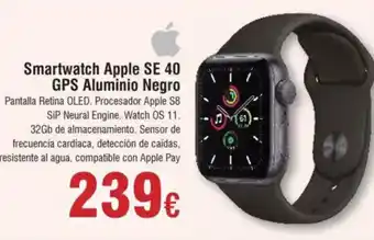 Hiper FROIZ Smartwatch Apple SE 40 GPS Aluminio Negro oferta