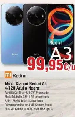 Hiper FROIZ REDMI Móvil Xiaomi A3 4/128 Azul o Negro oferta