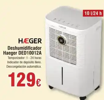 Hiper FROIZ HÆGER Deshumidificador Haeger DED10012A oferta