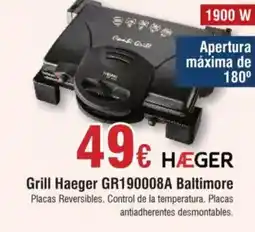 Hiper FROIZ HÆGER Grill GR190008A Baltimore oferta