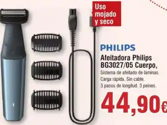 Hiper FROIZ PHILIPS Afeitadora BG3027/05 Cuerpo, oferta