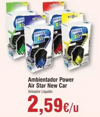 Hiper FROIZ Ambientador Power Air Star New Car oferta