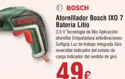 Hiper FROIZ BOSCH Atornillador IXO 7 Batería Litio oferta