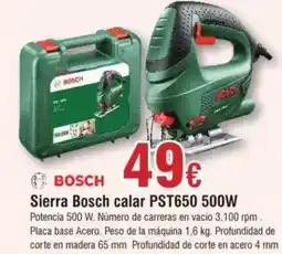 Hiper FROIZ BOSCH Sierra calar PST650 500W oferta