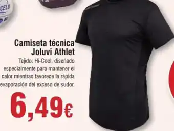 Hiper FROIZ Camiseta técnica joluvi athlet oferta