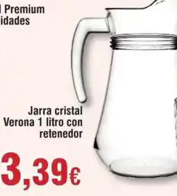 Hiper FROIZ Jarra cristal Verona con retenedor oferta