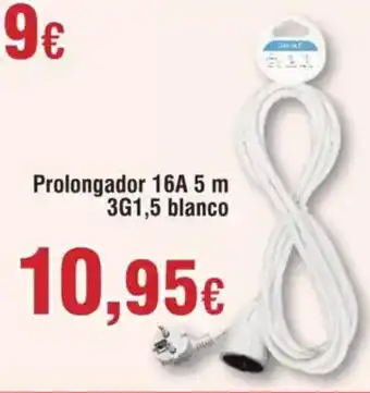 Hiper FROIZ Prolongador 16A 5 m 3G1,5 blanco oferta