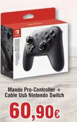 Hiper FROIZ NINTENDO SWITCH Mando Pro-Controller + Cable Usb oferta