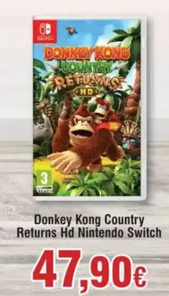 Hiper FROIZ NINTENDO SWITCH Donkey Kong Country Returns Hd oferta