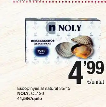 SPAR Fragadis Escopinyes Al Natural 35 45 Noly oferta