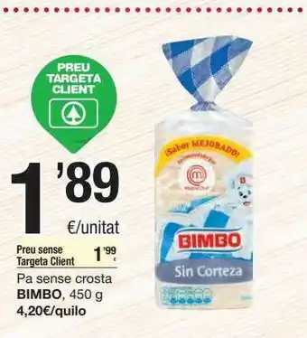 SPAR Fragadis Pa Sense Crosta Bimbo oferta