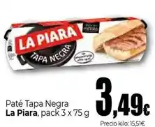 UDACO La piara - paté tapa negra oferta