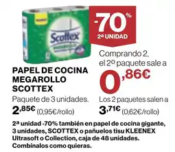 Supercor SCOTTEX Papel de cocina megarollo oferta