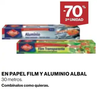 Supercor En papel film y aluminio albal oferta