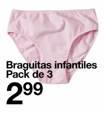 Zeeman Braguitas Infantiles Pack de 3 oferta