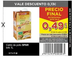 SPAR SPAR Caldo de pollo oferta