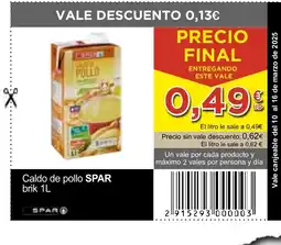 SPAR SPAR Caldo de pollo oferta