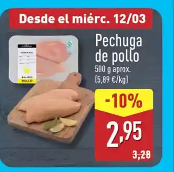 ALDI Pechuga de pollo oferta