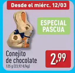 ALDI Conejito de chocolate oferta