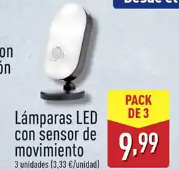ALDI Lámparas LED con sensor de movimiento oferta