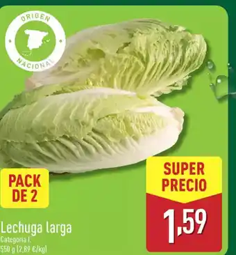 ALDI Lechuga larga oferta