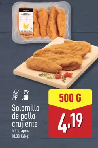 ALDI Solomillo de pollo crujiente oferta