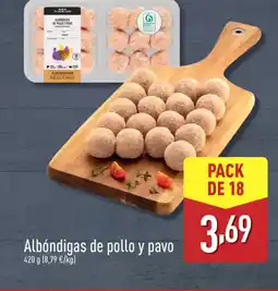 ALDI Albóndigas de pollo y pavo oferta