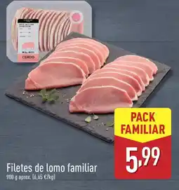 ALDI Filetes de lomo familiar oferta