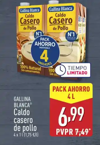 ALDI GALLINA BLANCA Caldo casero de pollo oferta