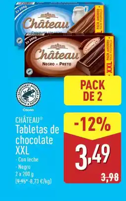 ALDI CHÂTEAU Tabletas de chocolate XXL oferta