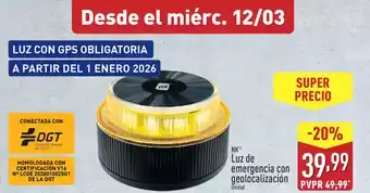 ALDI NK Luz de emergencia con geolocalización oferta