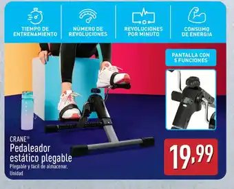 ALDI CRANE Pedaleador estático plegable oferta