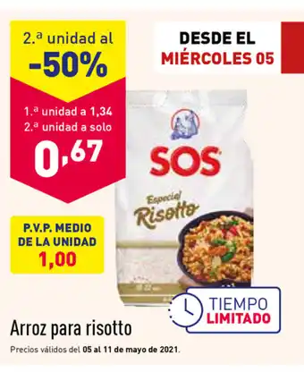 ALDI Arroz para risotto oferta
