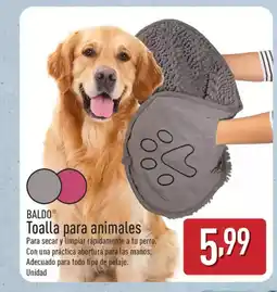 ALDI BALDO Toalla para animales oferta