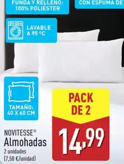 ALDI NOVITESSE Almohadas oferta