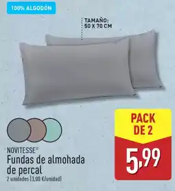 ALDI NOVITESSE Fundas de almohada oferta