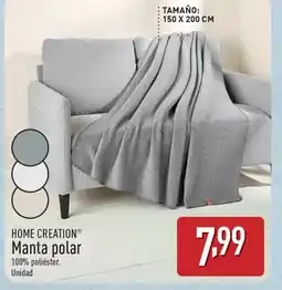 ALDI HOME CREATION Manta polar oferta